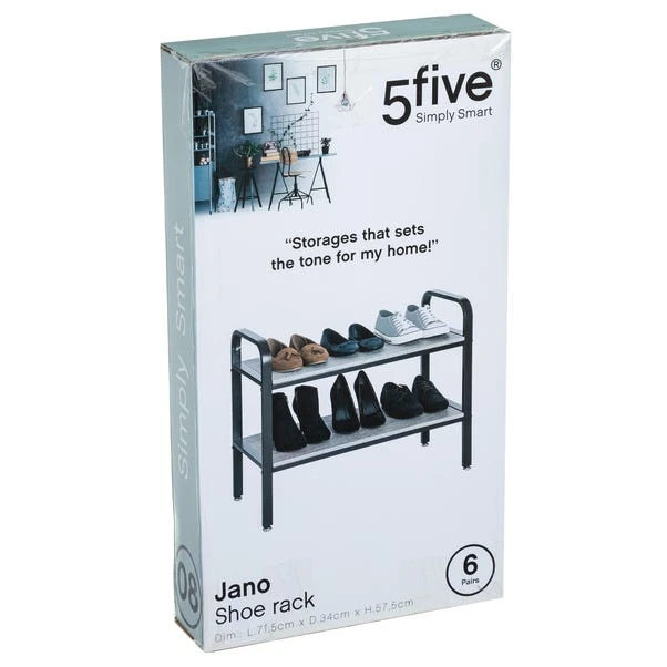 Jano 6 Pair Shoe Rack 7 Jano 6 Pair Shoe Rack - Image 5