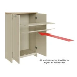 Lancaster Tall Shoe Cabinet -Dunelm 30961340 alt08