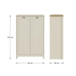 Lancaster Tall Shoe Cabinet -Dunelm 30961340 alt09