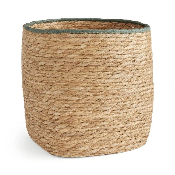 Rush Storage Basket With Trim 8 Rush Storage Basket With Trim - Image 6