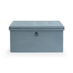 Velvet Rectangular Ottoman 35 Velvet Rectangular Ottoman -Dunelm 30965480 alt02